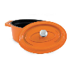 Oval Cocotte & Cover, Orange