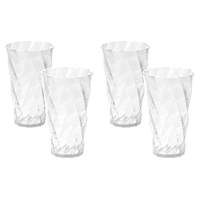 Omada Tritan Soft Drink Clear Glasses Set of 4