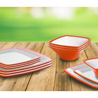 Omada Orange Square 12 piece Dinner Set