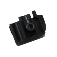 Black hinge bar end cap R/H