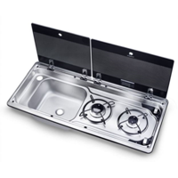 Dometic MO9722 Slimline Piezo Hob and LH Sink Unit