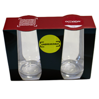 Omada Tritan Soft Drink Clear Glasses (2 pack)