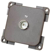 CBE Grey TV Aerial Socket Retail Packed