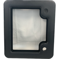 Thetford Black Service Door 3 with 1 Push button (No Lock)