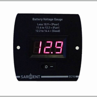 Sargent Battery voltage meter gauge 1 switch control panel