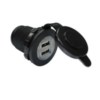 W4 Double USB Charging Point - Anthracite