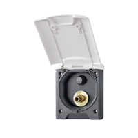 Fawo Outdoor Shower White with switch for pump