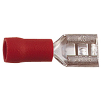 W4 2.8mm push on terminal female - Red (4 pack)