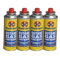 Butane Gas Cartridges (Quantity 1 is a Pack of 4)