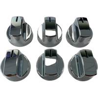 Thetford Chrome Range Cooker Knob 6 pack