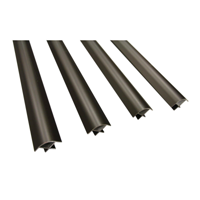 17mm Aluminium profile black (order multiples of 6)