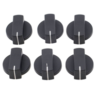 Thetford Black Straight Knobs 6 pack