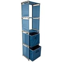 Pack away shelf unit with 2 x Storage Boxes