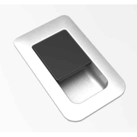 Evo Satin Chrome with Black Centre Locker Catch
