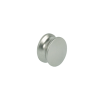 Hafele pale nickel 35mm Push button including rosette 10 pack