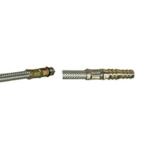 Dimatec 300mm Ribbed flexi tap hose with barbed end (Must order 2)