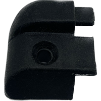 Black hinge bar end cap L/H