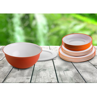 Omada Sanaliving 14 piece Dinner Set orange