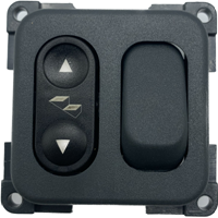 CBE Grey Step & Light Switch with 4 Contacts