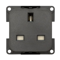 CBE Grey 230v 13a mains plug socket