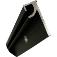 Polyplastic Black Clip-in 1208mm hinge bar