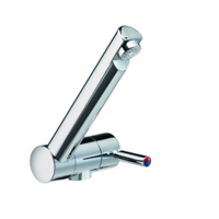 Trend A Mixer Water tap with 25cm flexi hose with barbed ends & 27mm hole