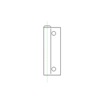 Hartal Exterior Door Hinge (L/H Upper R/H Lower)