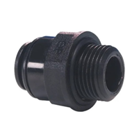 John Guest Black Acetal Straight Adaptor 12mm × 3⁄8″