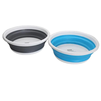 Collapsible-wares round bowl or wash basin (small)