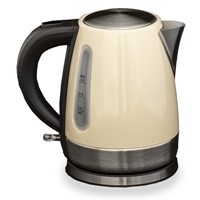 Rocket low wattage cream stainless steel kettle (1L)