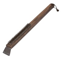 Gino Pizza Stone & BBQ Wire Cleaning Brush With Scraper
