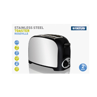 Status Roseville 2 Slice Stainless Steel 750w Toaster (4 pack)