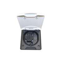 Fawo 230v White Outlet with UK socket