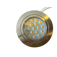 Dimatec Chrome Recessed LED Touch Spot Light Default on