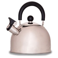 Hamilton polished stainless steel whistling kettle (2L)