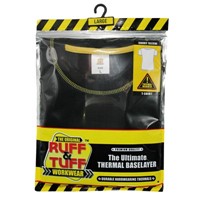 Ruff & Tuff Workwear Men’s Thermal Short Sleeve Shirt, Mixed Sizes, Black