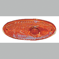 Hella recess oval amber marker lamp