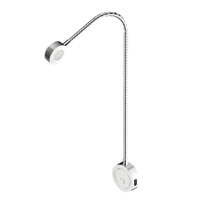LED Chrome Flexible Reading Light 12V USB charging