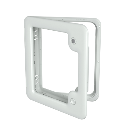 Thetford Light Grey Service Door 3 1 Lock, 1 Push Button
