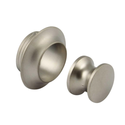 Hafele Matt Nickle 13mm Push Button Including Rosette (order in multiples of 100)