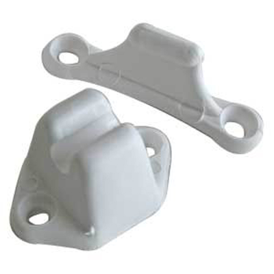 Fawo White T-Bar Door Retainer (10 pack)