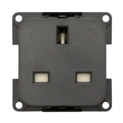 CBE Grey 230v 13a mains plug socket