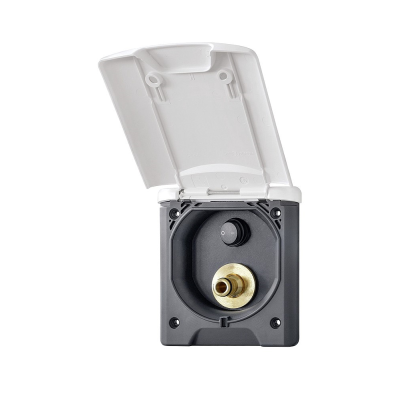 Fawo Outdoor Shower White with switch for pump