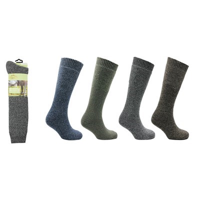ProHike Men’s Wellington Boot Sock, Size 6-11, Assorted Colours