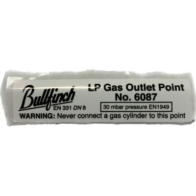 Bullfinch Sticker for BBQ Gas Point