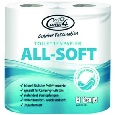 All Soft Toilet Roll 4pk 2ply