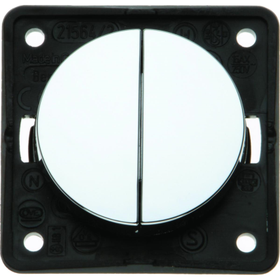 W4 Twin Rocker Switch - Gloss Chrome