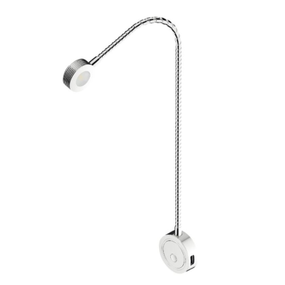 LED Chrome Flexible Reading Light 12V USB charging