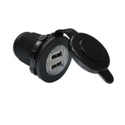 W4 Double USB Charging Point - Anthracite