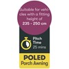 Kensington premium poled awning (canvas only)